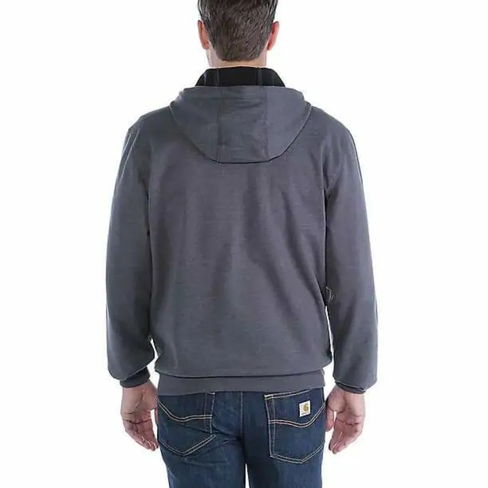Carhartt Men's Wind Fighter Hooded Sweatshirt Carbon Heather