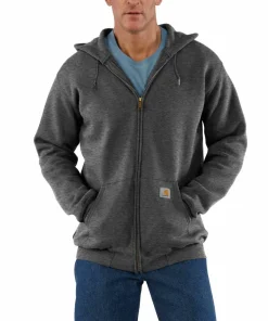 Carhartt Men's Zip Hooded Sweatshirt Carbon Heather
