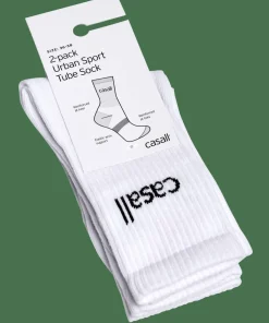 Casall Unisex Urban Tube Sock 2-Pack White