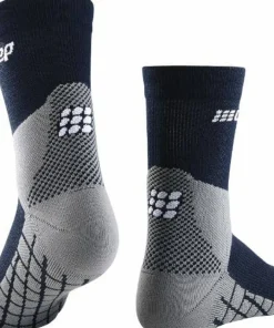 CEP Men's Hiking Light Merino Mid Cut Compression Socks Blue