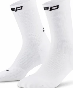 CEP Men's Run Socks Mid Cut 5.0 White