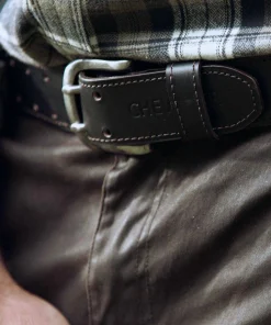 Chevalier Barrow Leather Belt Leather Brown