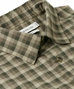 Chevalier Men's Creek Shooting Fit Coolmax Shirt Mink Brown Checked