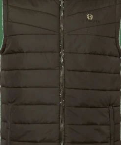 Chevalier Men's Quintin Padded Vest Leather Brown