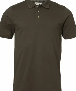 Chevalier Men's Trevor Polo Shirt Leather Brown