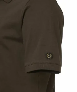 Chevalier Men's Trevor Polo Shirt Leather Brown