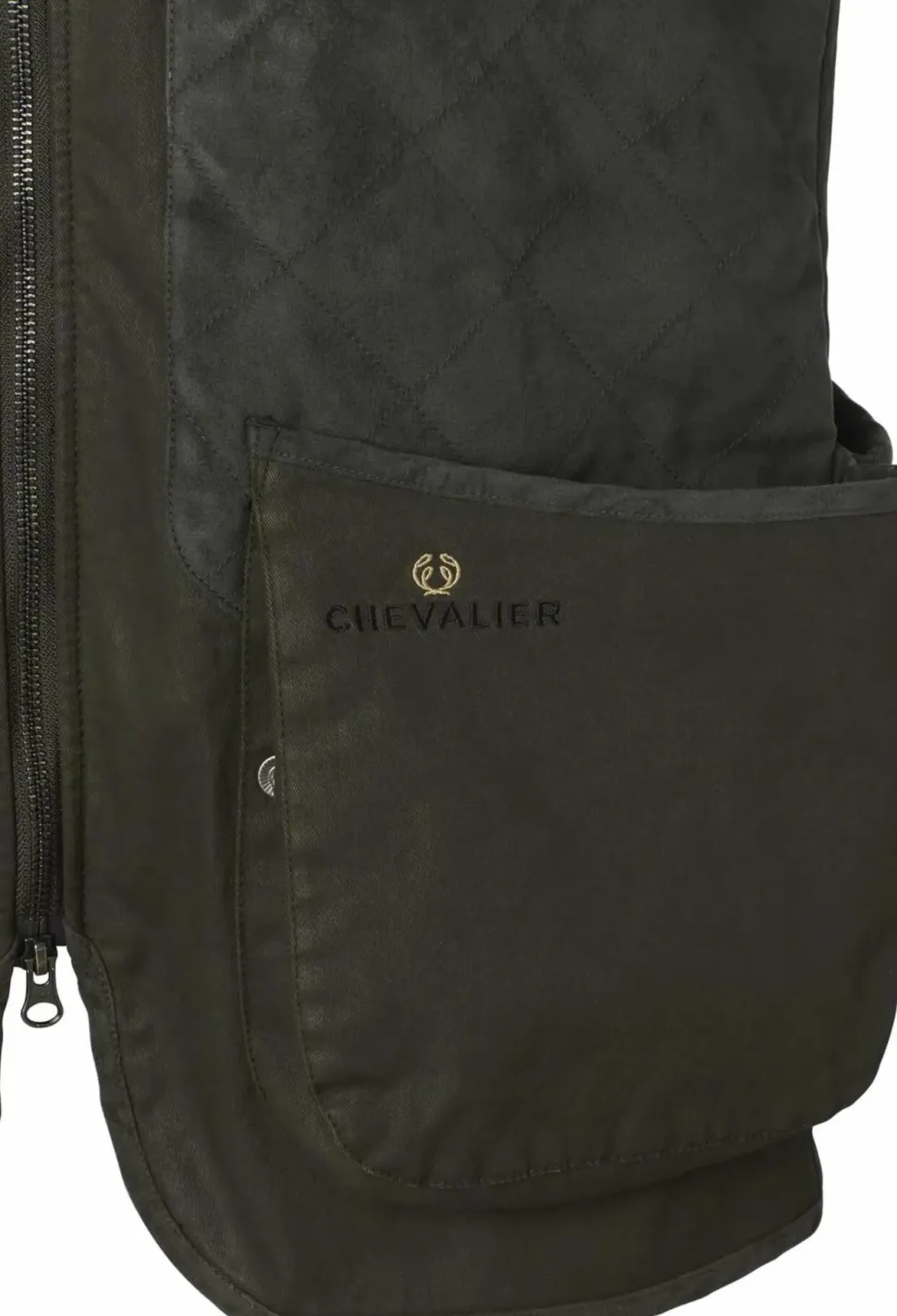 Chevalier Men's Vintage Dogsport Vest Leather Brown