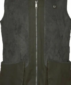 Chevalier Men's Vintage Dogsport Vest Leather Brown