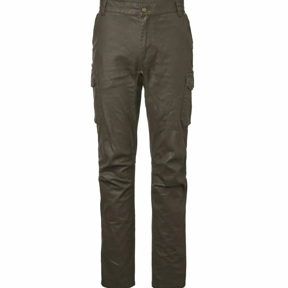 Chevalier Men's Vintage Pants Leather Brown