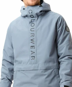 ColourWear Men's Signature Anorak Grey Blue