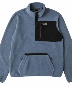 ColourWear Men's Snap Pile Grey Blue