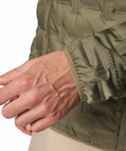Columbia Men's Delta Ridge II Down Hooded Jacket Stone Green