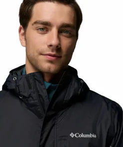Columbia Men's Pouring Adventure III Jacket Black, City Grey