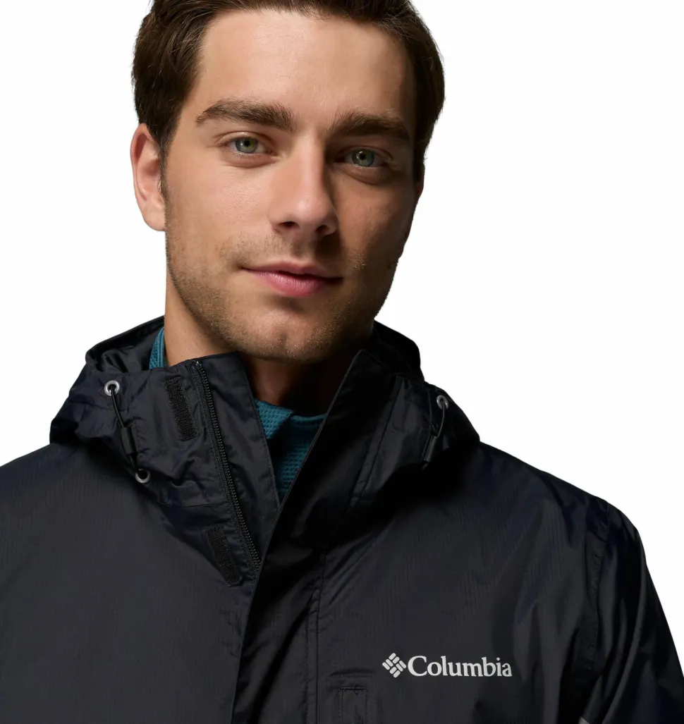 Columbia Men's Pouring Adventure III Jacket Black, City Grey