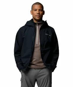Columbia Men's Trailborne 2.5L Packable Waterproof Jacket Black