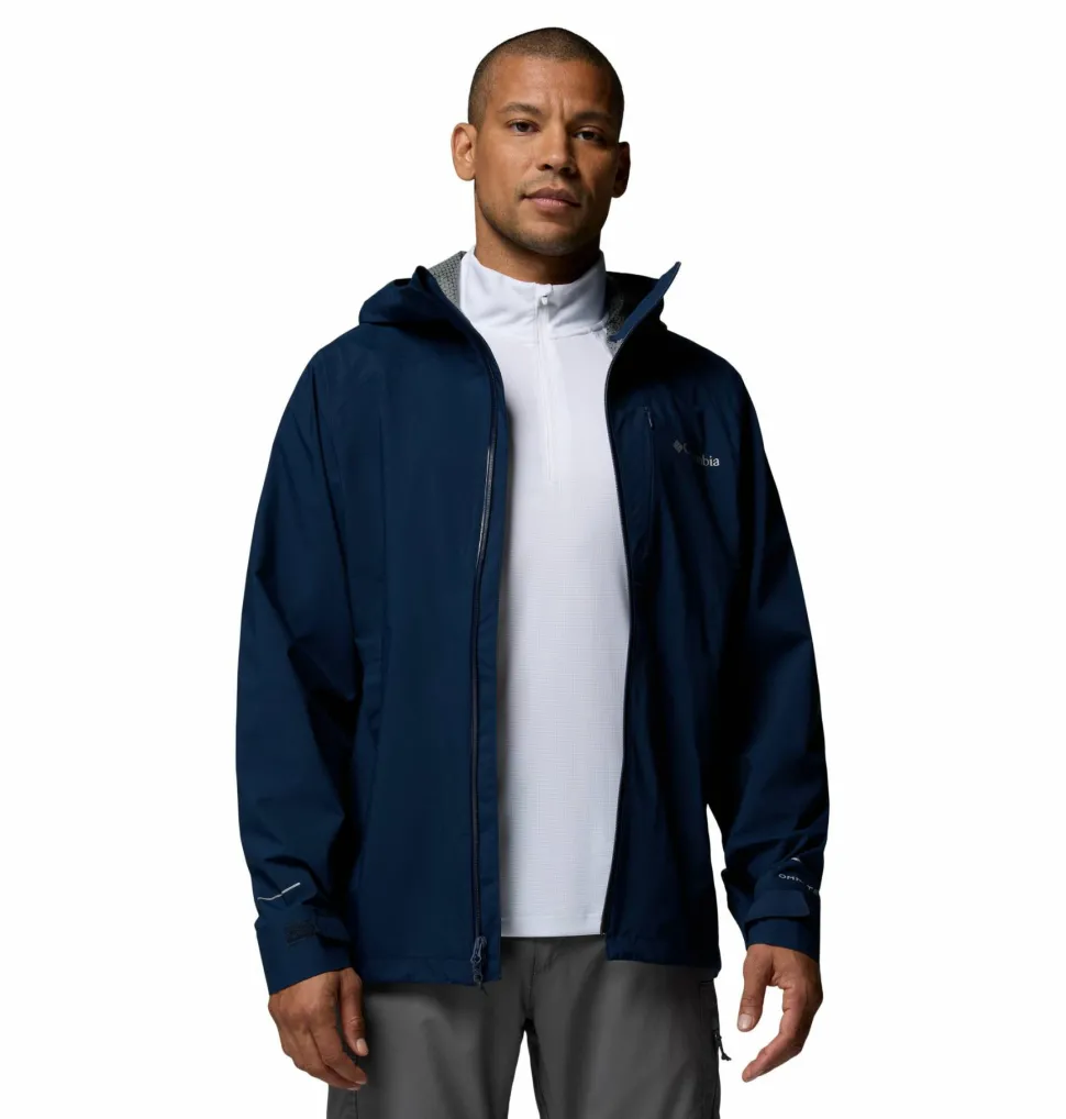 Columbia Men's Trailborne 2.5L Packable Waterproof Jacket Collegiate Navy