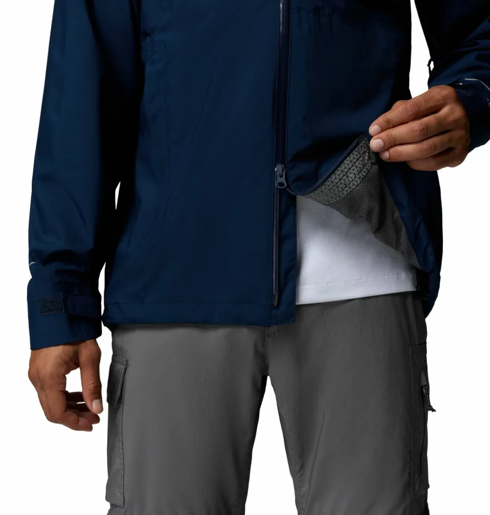Columbia Men's Trailborne 2.5L Packable Waterproof Jacket Collegiate Navy