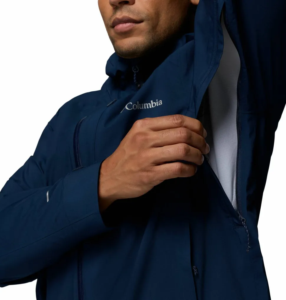 Columbia Men's Trailborne 2.5L Packable Waterproof Jacket Collegiate Navy