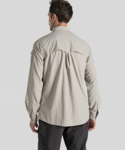 Craghoppers Men's Nosilife Adventure Long Sleeved Shirt III Parchment