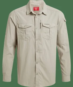 Craghoppers Men's Nosilife Adventure Long Sleeved Shirt III Parchment