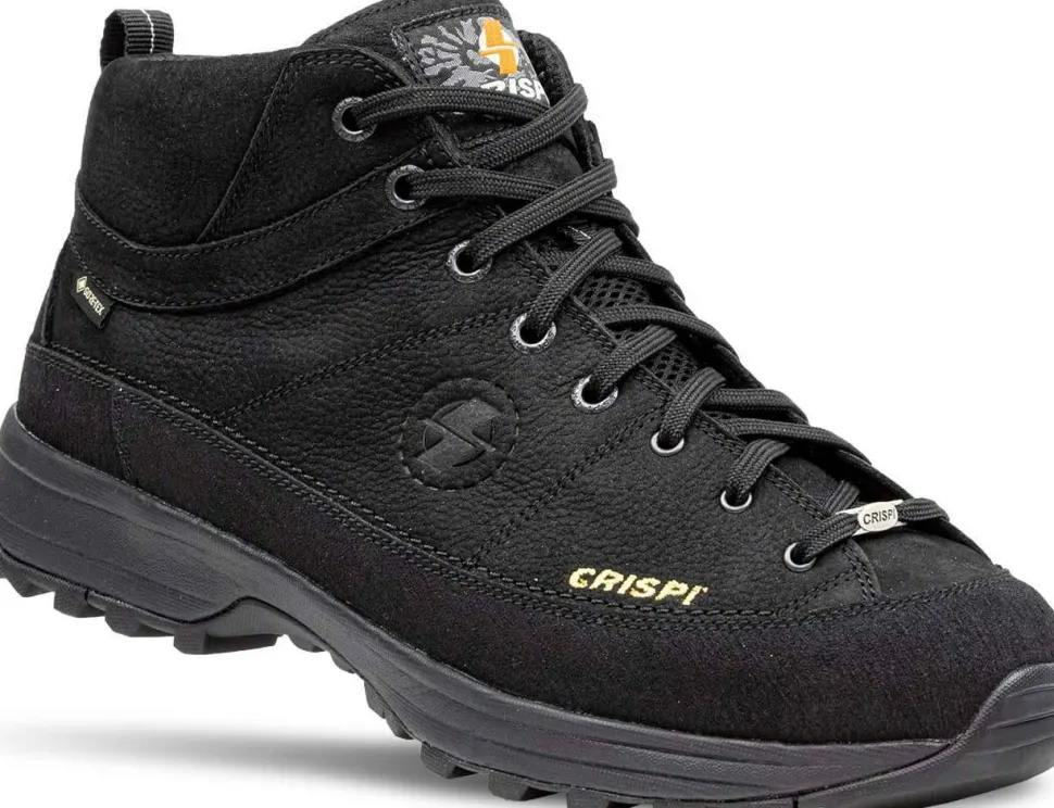 Crispi Unisex A-Way Mid Nubuk Gore-Tex Black