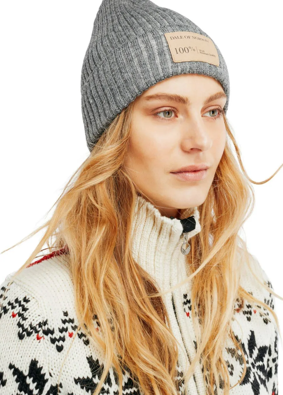 Dale of Norway Alvøy Hat Norweigan Wool Smoke Offwhite
