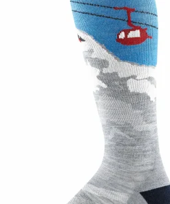 Darn Tough Men's Heady Yeti OTC Midweight With Cushion Gray