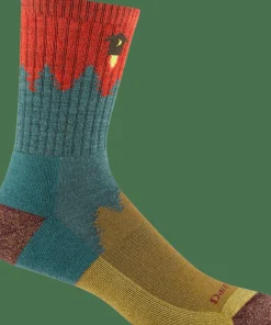 Darn Tough Men's Number 2 Micro Crew Midweight Hiking Sock Teal