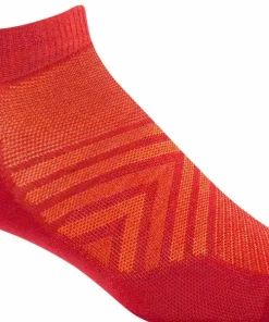 Darn Tough Men's Run No Show Tab Ultra-Lightweight Race Red