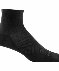 Darn Tough Men's Run Quarter Ultra-Lightweight Running Sock Black