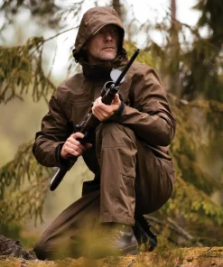 Deerhunter Men's Track Rain Trousers Canteen
