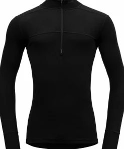 Devold Men's Lauparen Merino 190 Zip Neck Black