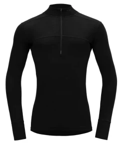 Devold Men's Lauparen Merino 190 Zip Neck Black