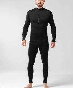 Devold Men's Lauparen Merino 190 Zip Neck Black