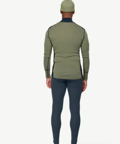 Devold Men's Lauparen Merino 190 Zip Neck Ink/Lichen/Black