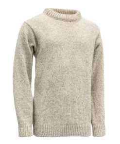 Devold Nansen Man Sweater Crew Neck Grey Melange