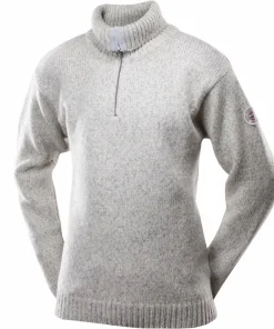 Devold Nansen Sweater Zip Neck Grey Melange