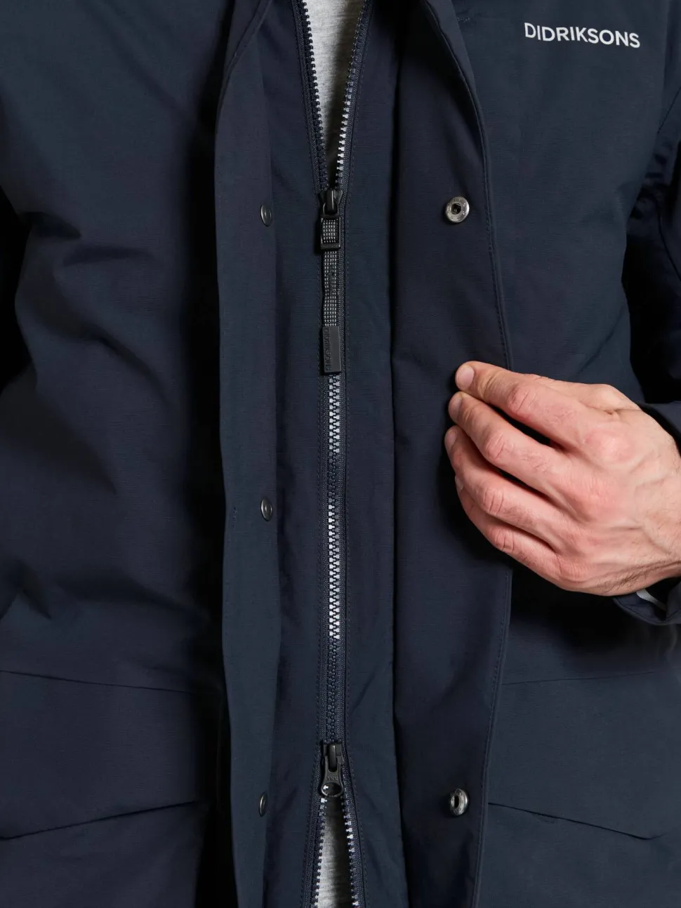 Didriksons Men's Akilles Parka 2 Dark Night Blue