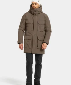 Didriksons Men's Drew Parka 8 Mocha Brown