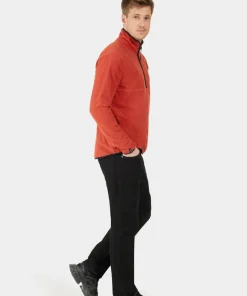 Didriksons Men's Hannes Half Zip Ochre Red