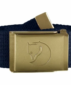 Fjällräven Canvas Brass Belt 4 cm Dark Navy