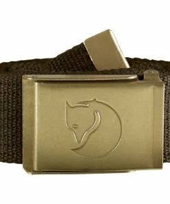 Fjällräven Canvas Brass Belt 4 cm Dark Olive