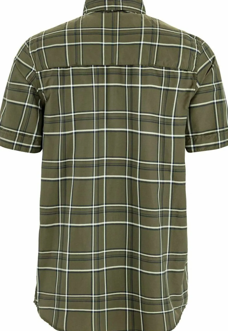 Fjällräven Men's Abisko Hike Shirt Short Sleeve Laurel Green-chalk White