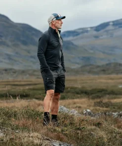 Fjällräven Men's Abisko Hybrid Trail Shorts Black