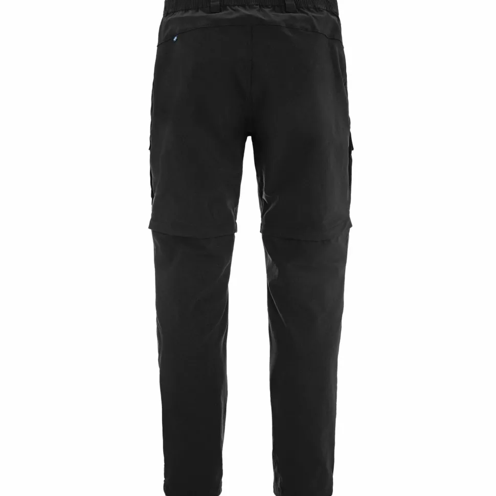 Fjällräven Men's Abisko Hybrid Trail Trousers Zip-Off Black