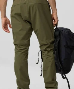 Fjällräven Men's Abisko Hybrid Trail Trousers Zip-Off Laurel Green