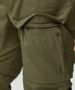 Fjällräven Men's Abisko Hybrid Trail Trousers Zip-Off Laurel Green