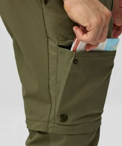 Fjällräven Men's Abisko Hybrid Trail Trousers Zip-Off Laurel Green