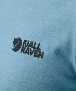 Fjällräven Men's Abisko Wool Logo Short Sleeve Laurel Green