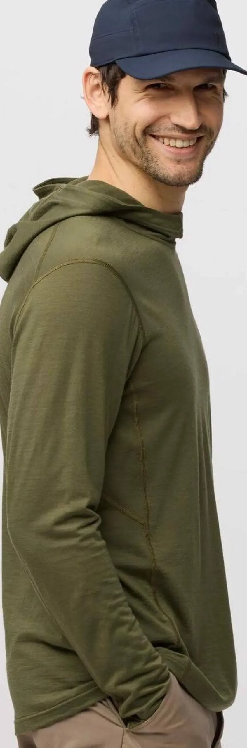 Fjällräven Men's Abisko Wool Hoodie Light Fossil